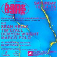 Flyer for Bang Bang 32nd Year Anniversary Party