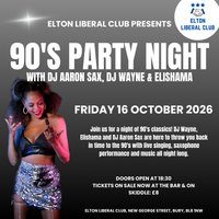 Flyer for 90's Night