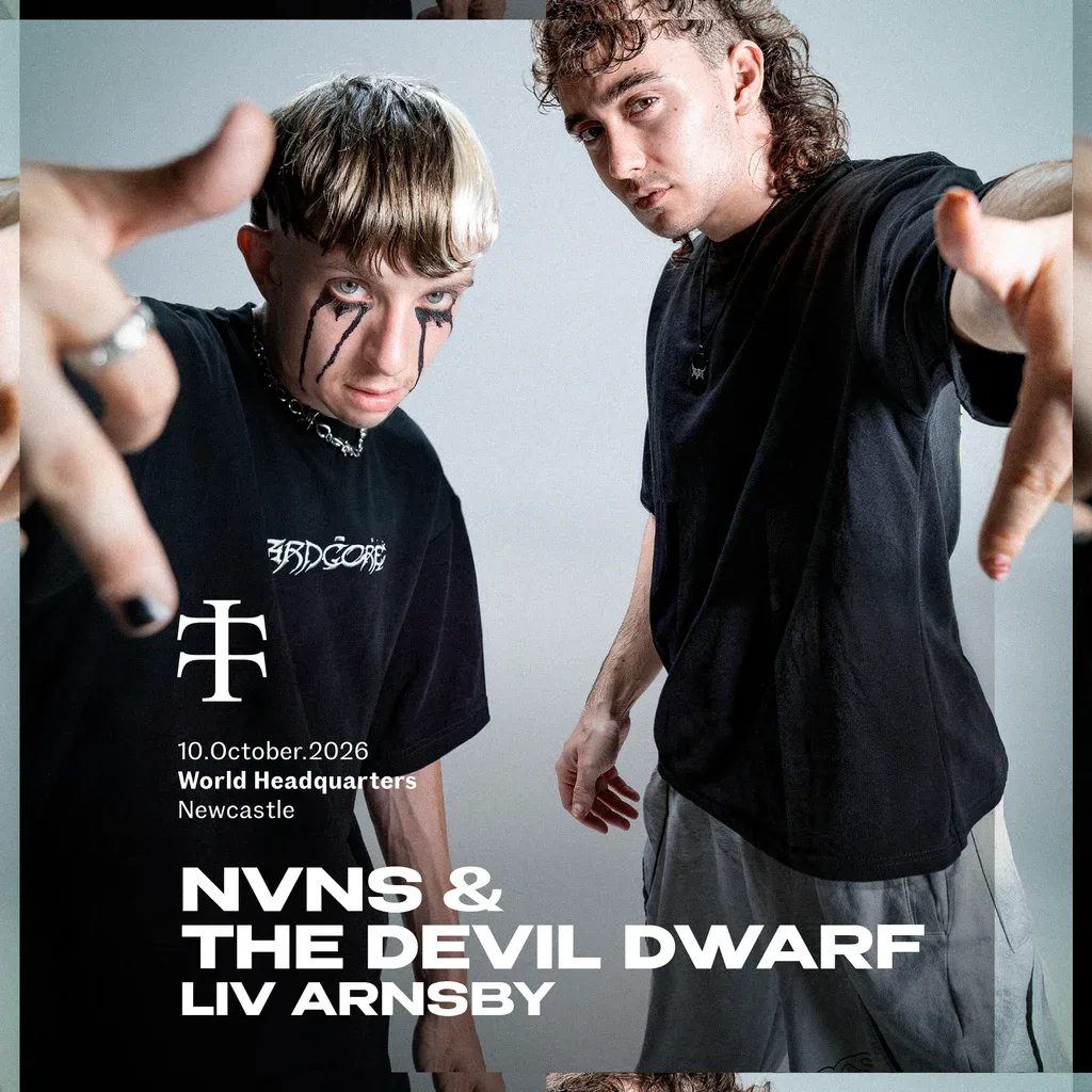 Flyer for Teletech: NVNS & Devil Dwarf [NEWCASTLE]