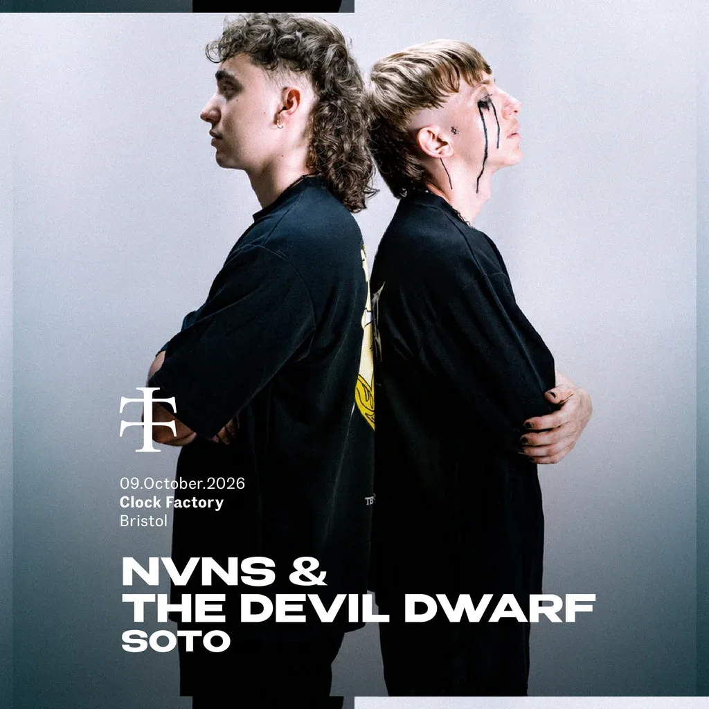 Flyer for Teletech: NVNS & Devil Dwarf [Bristol]