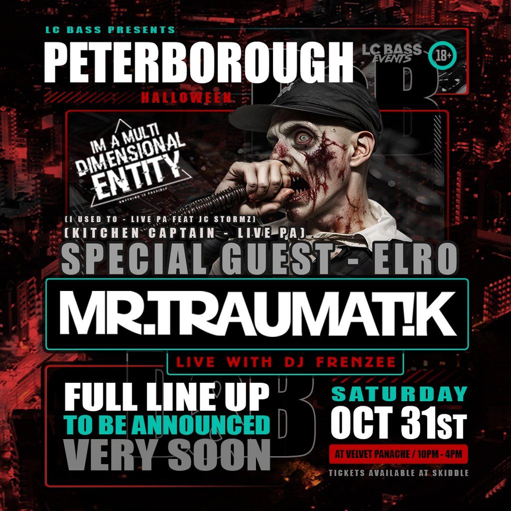 Flyer for Mr Traumatik tour 2026 ft ELRO