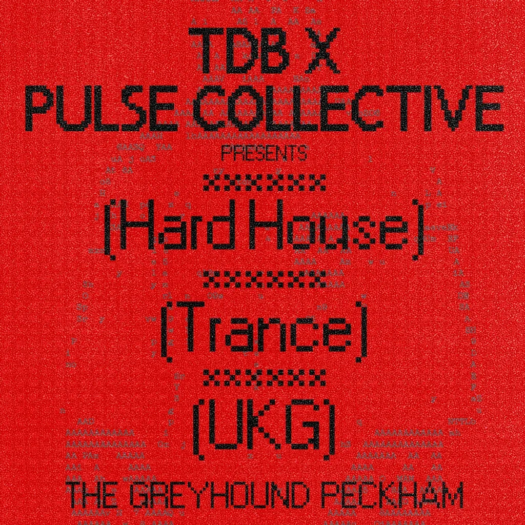 Flyer for TDB x Pulse presents