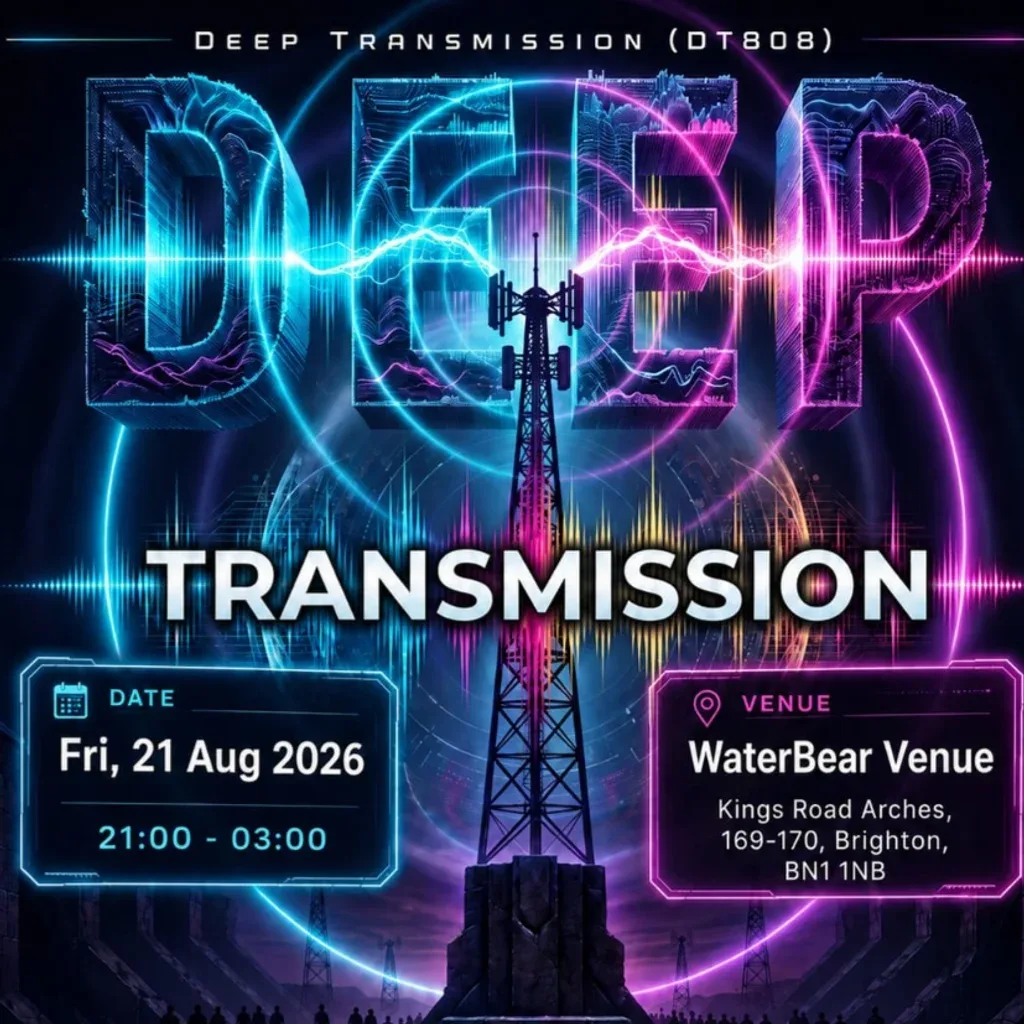 Flyer for Deep Transmission VIII -TR808 -Push the Tempo