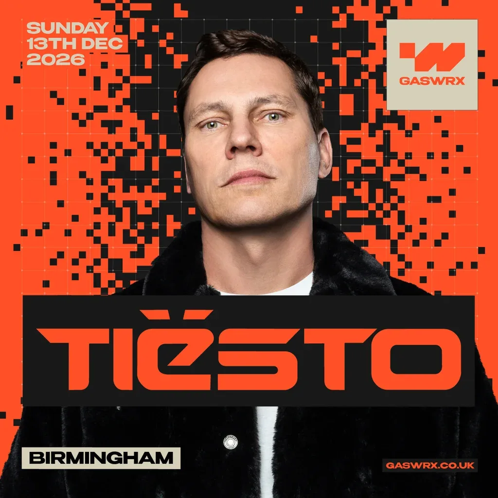 Flyer for TIËSTO at GASWRX Birmingham