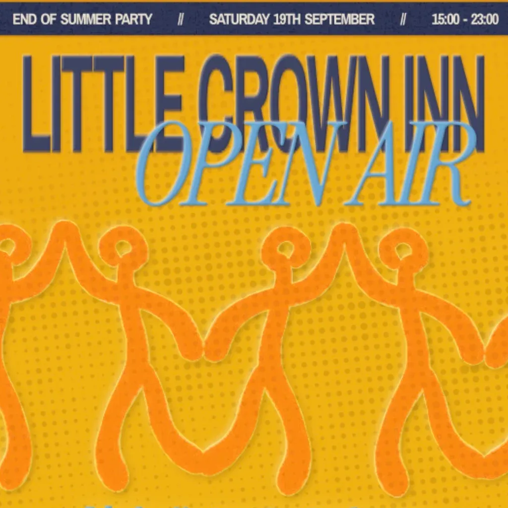 Flyer for The Little Crown Inn - End of Summer Party