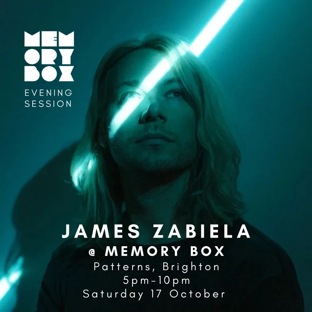 Flyer for Memory Box w/ James Zabiela