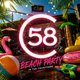 Flyer for C58 Beach Party: Beach Bank Holiday