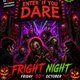 Flyer for U18s Halloween FriGht NiGHt - Wellingborough