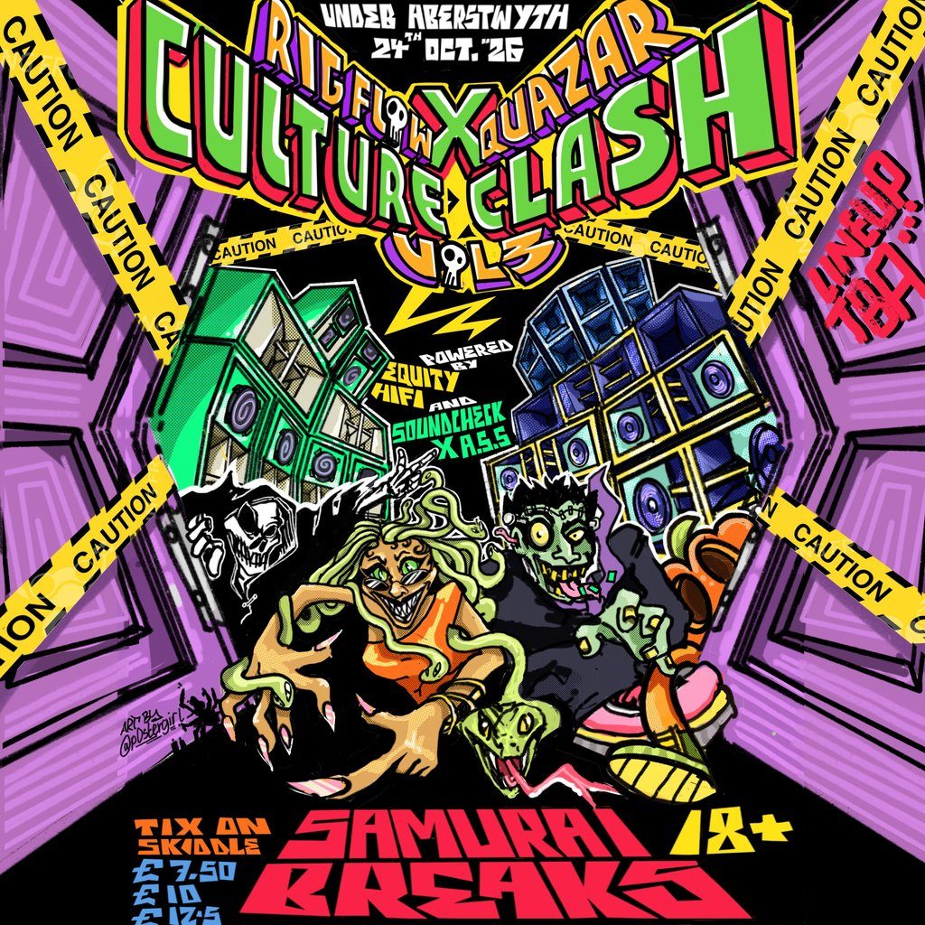 Flyer for Culture Clash Vol 3 - Samurai Breaks