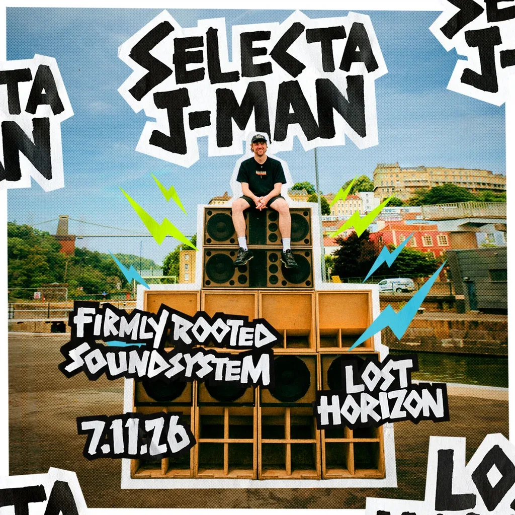 Flyer for Selecta J-Man & Firmly Rooted Soundsystem: Bristol