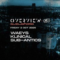 Flyer for Overview x Crossroad Present: Waeys & Klinical