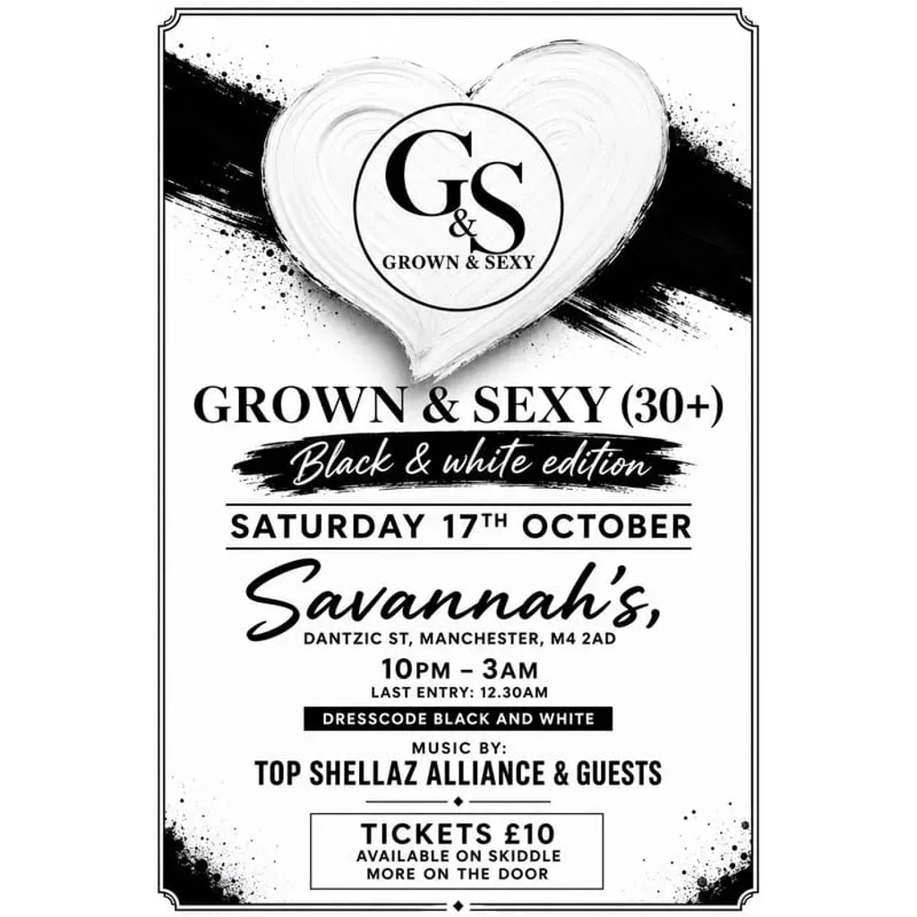 Flyer for Grown & Sexy