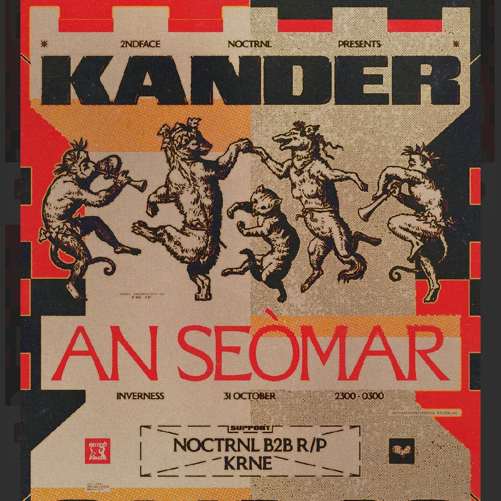 Flyer for 2NDFACE x NOCTRNL Presents: KANDER