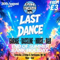 Flyer for Embc's Last Dance of summer