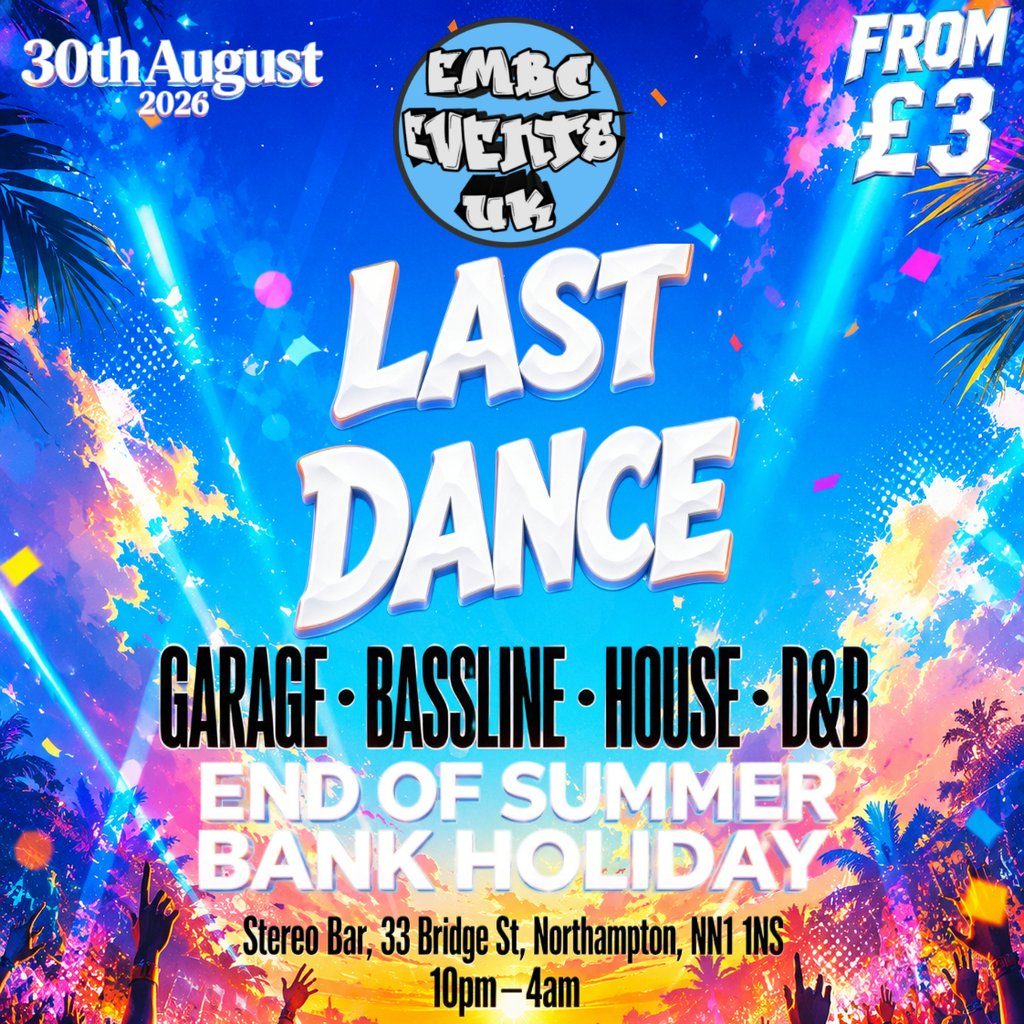 Flyer for Embc's Last Dance of summer
