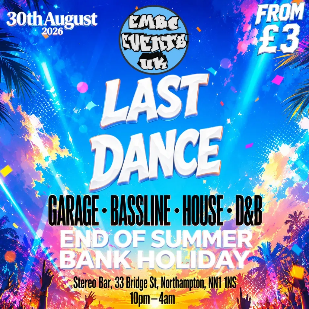 Flyer for Embc's Last Dance of summer