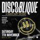 Flyer for Discoblique | A Dance Party Odyssey