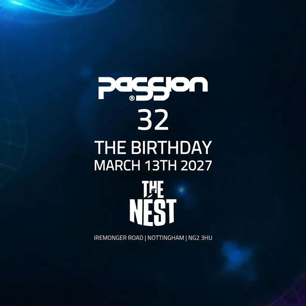 Flyer for PaSSion 32. The Birthday