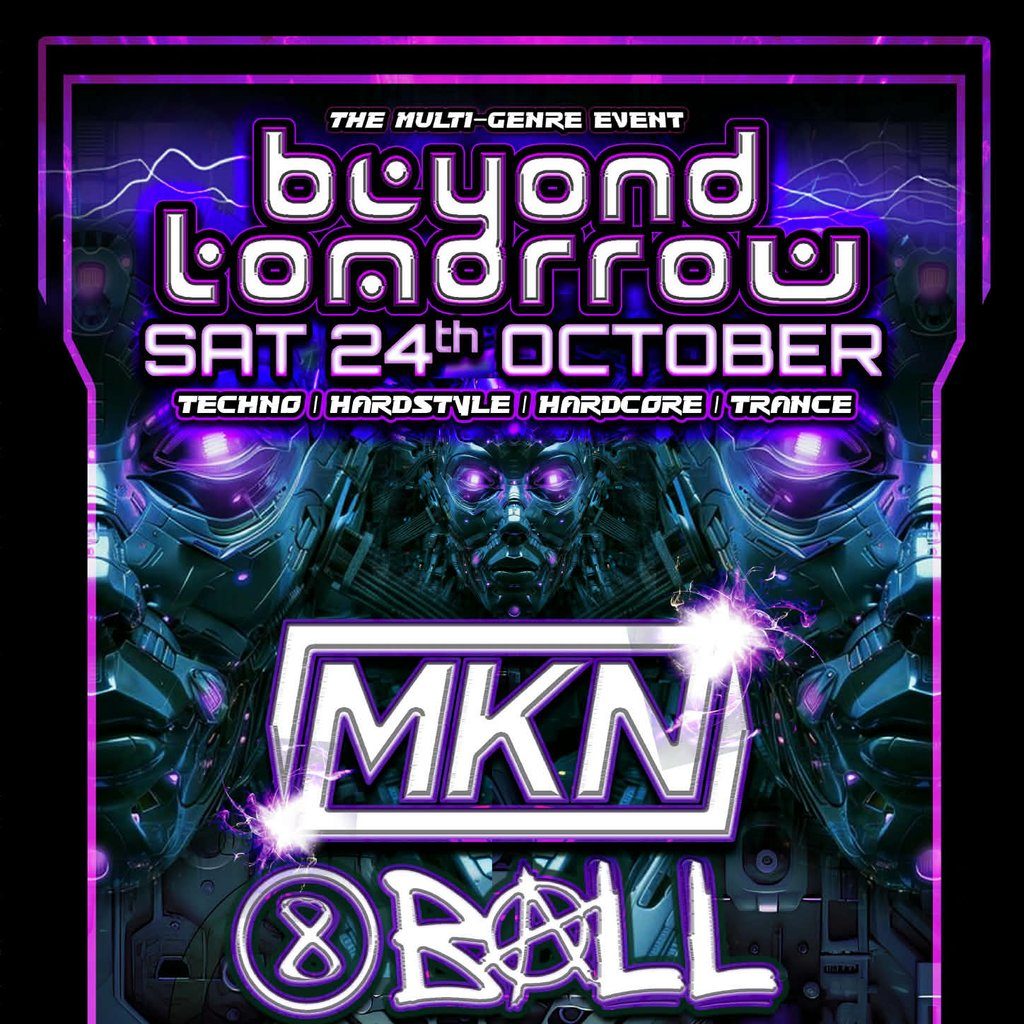 Flyer for Beyond Tomorrow presents: MKN & (8)BALL