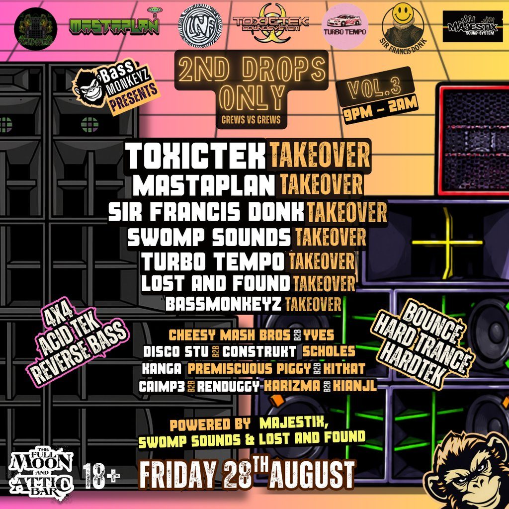 Flyer for 2nd Drops Only Vol.3