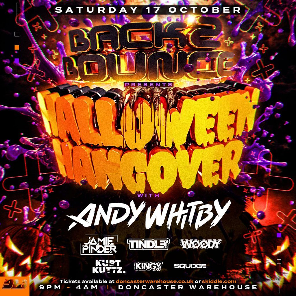 Flyer for Back2Bounce The Halloween Hangover