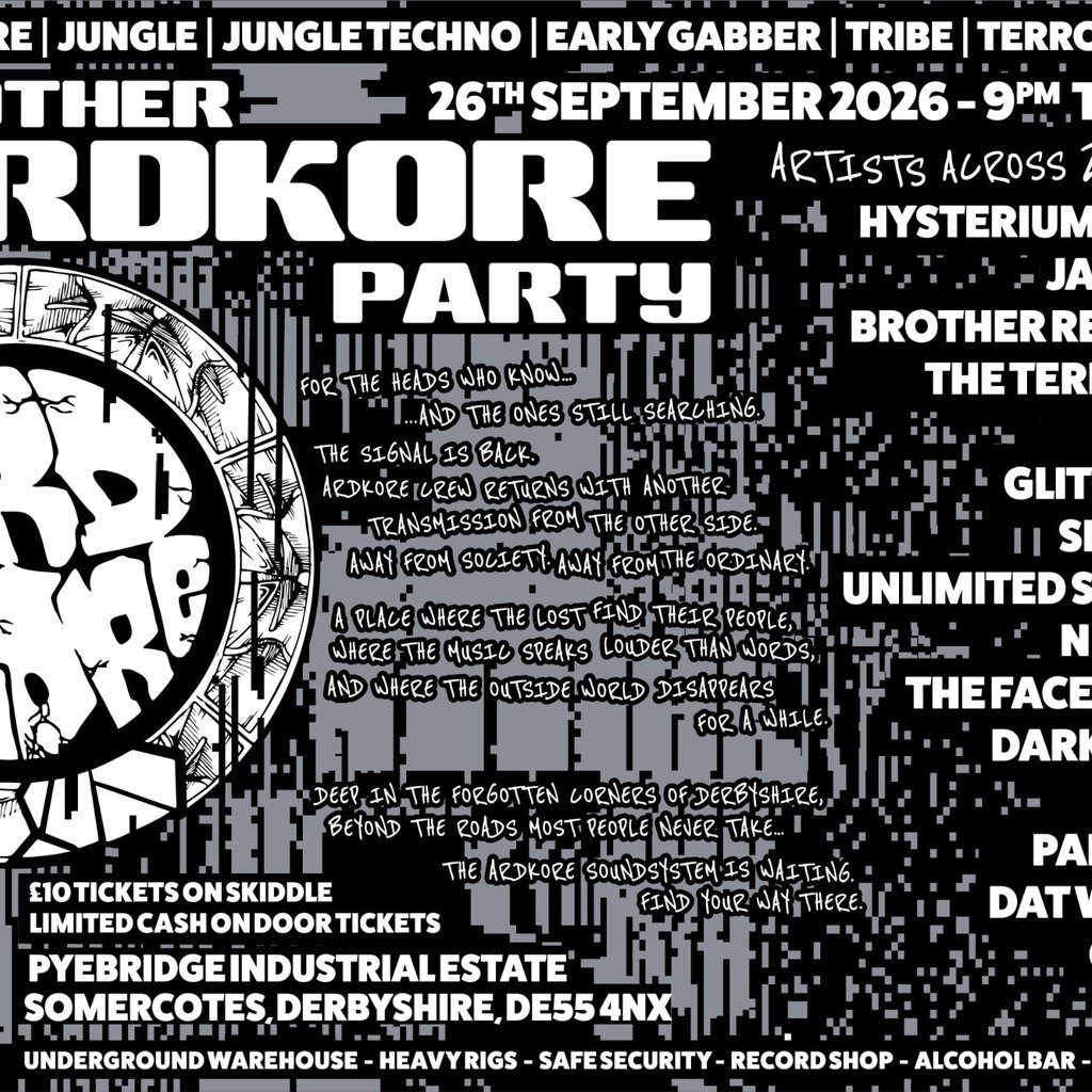 Flyer for another ARDKORE party