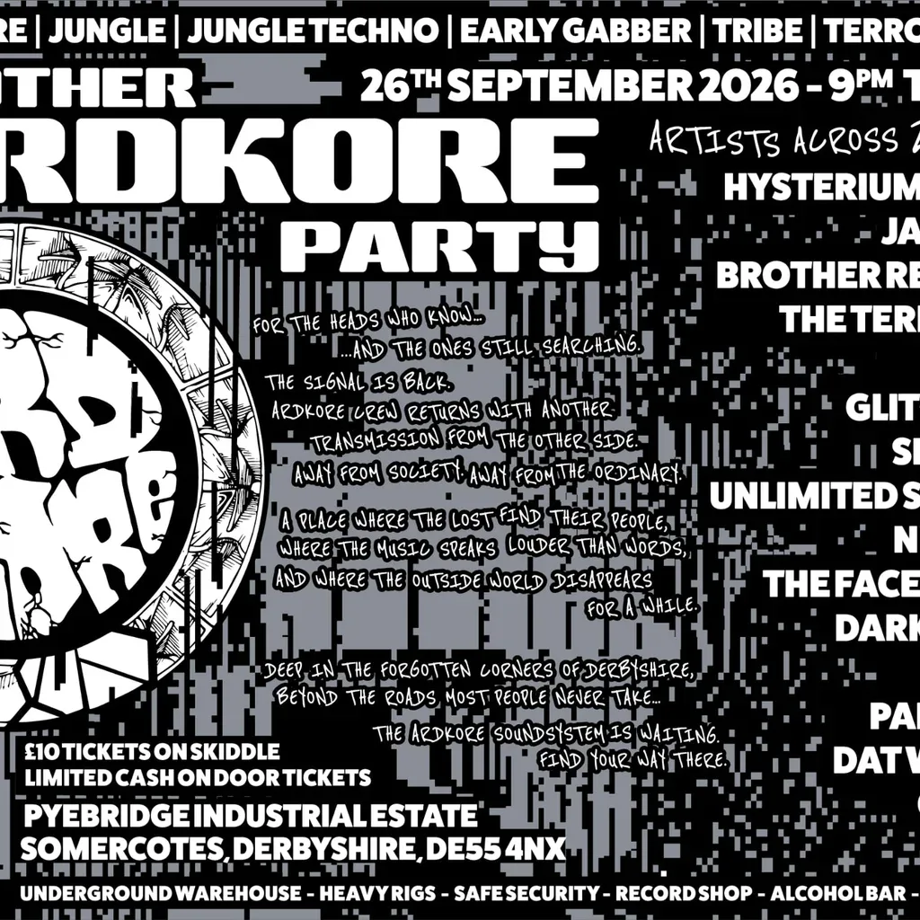 Flyer for another ARDKORE party
