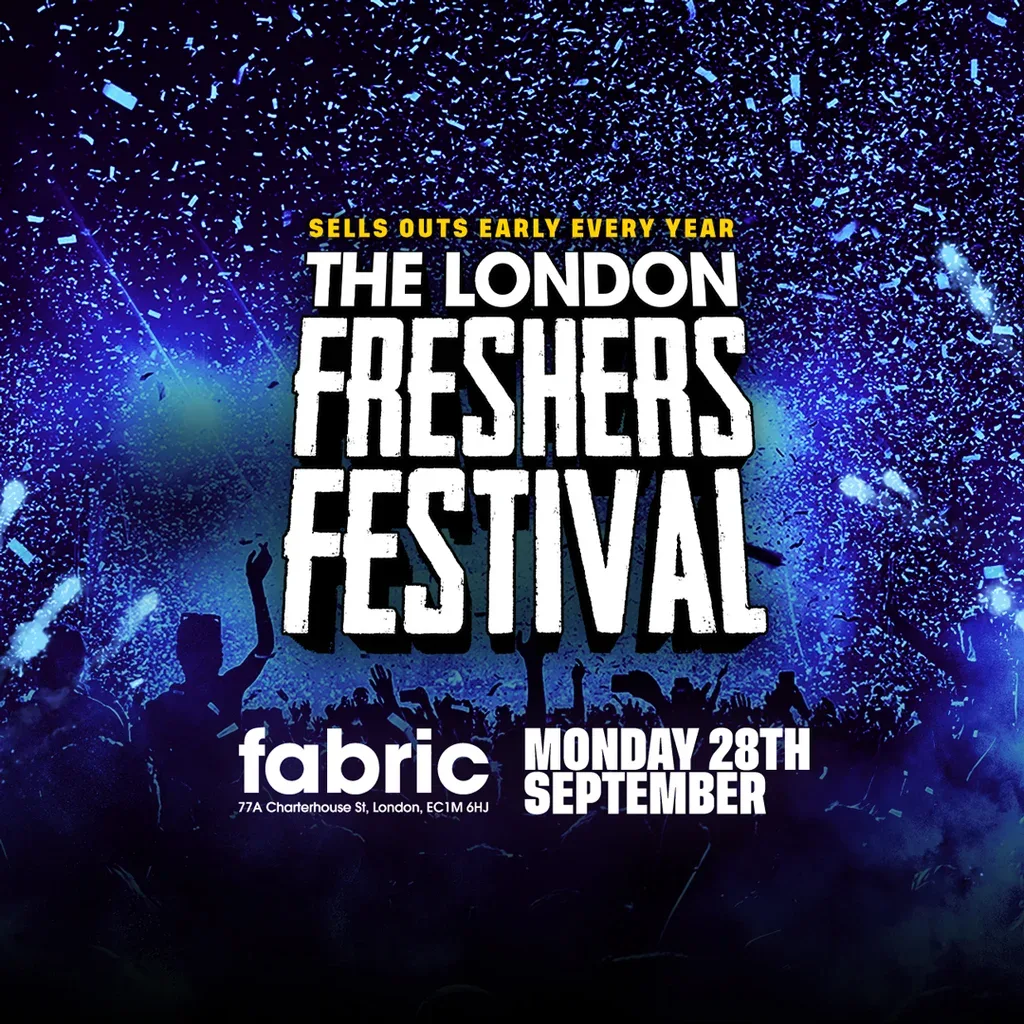 Flyer for The London Freshers Festival ft HUGE LINEUP