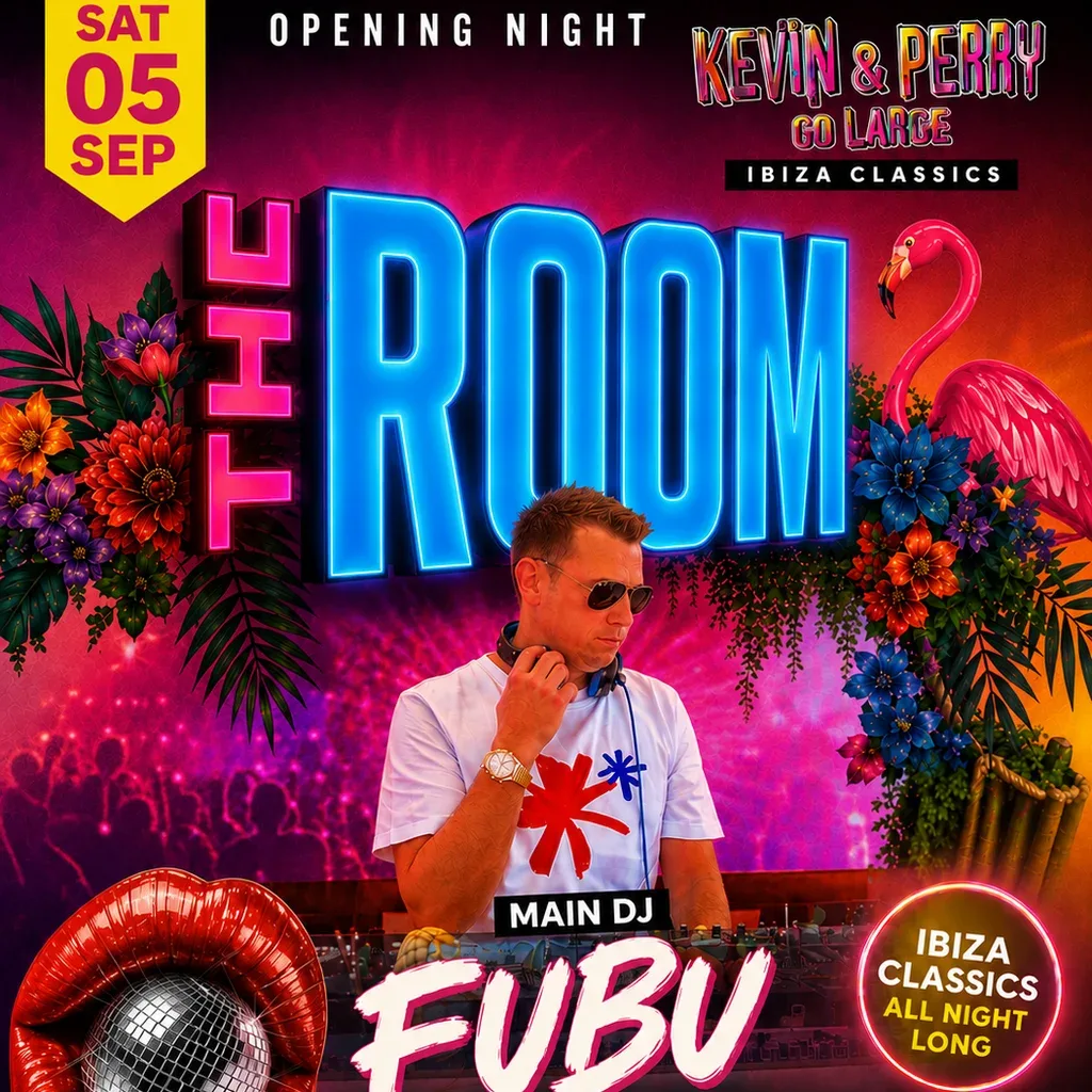 Flyer for Ibiza classics at the Room