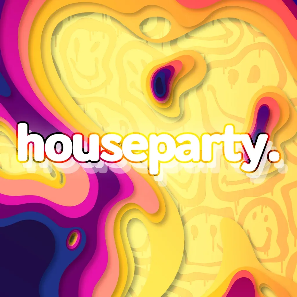 Flyer for houseparty. Sundays