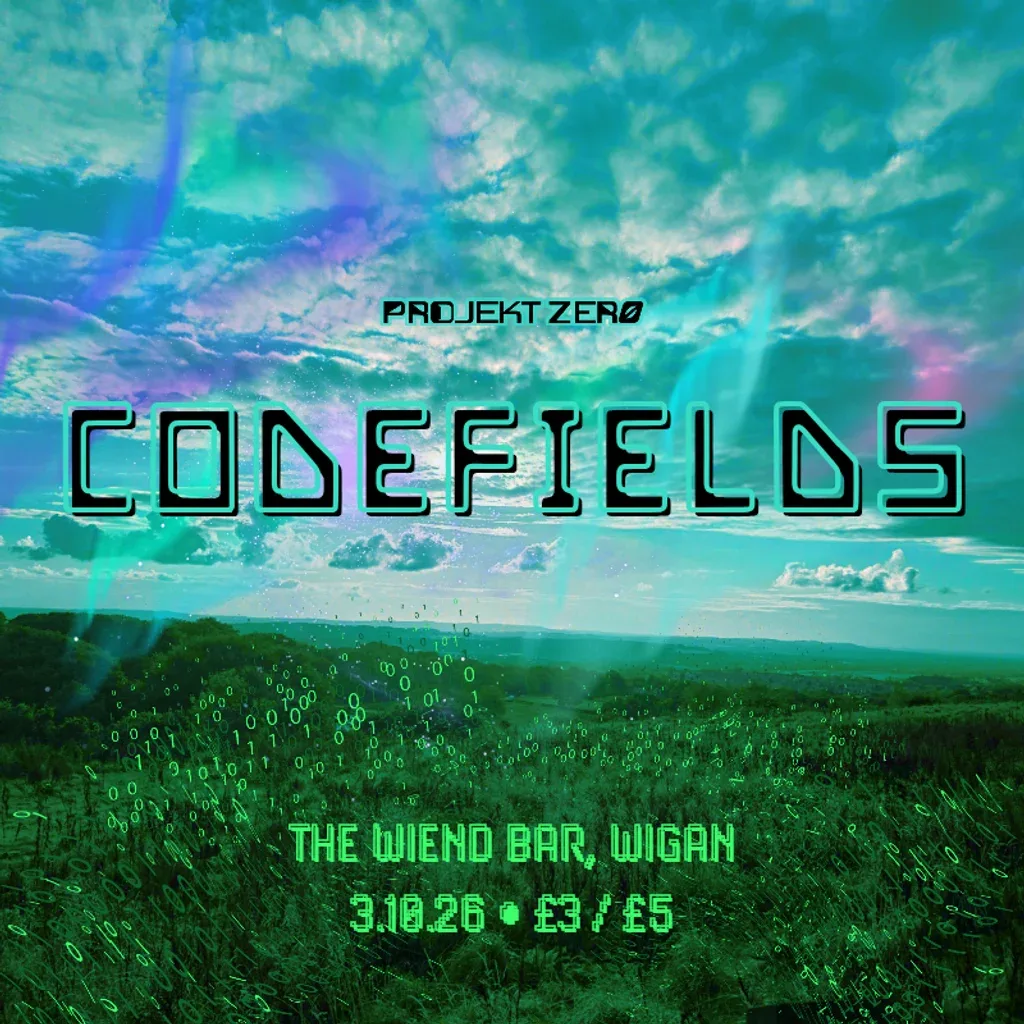 Flyer for Projekt Zer0 #8: CODEFIELDS