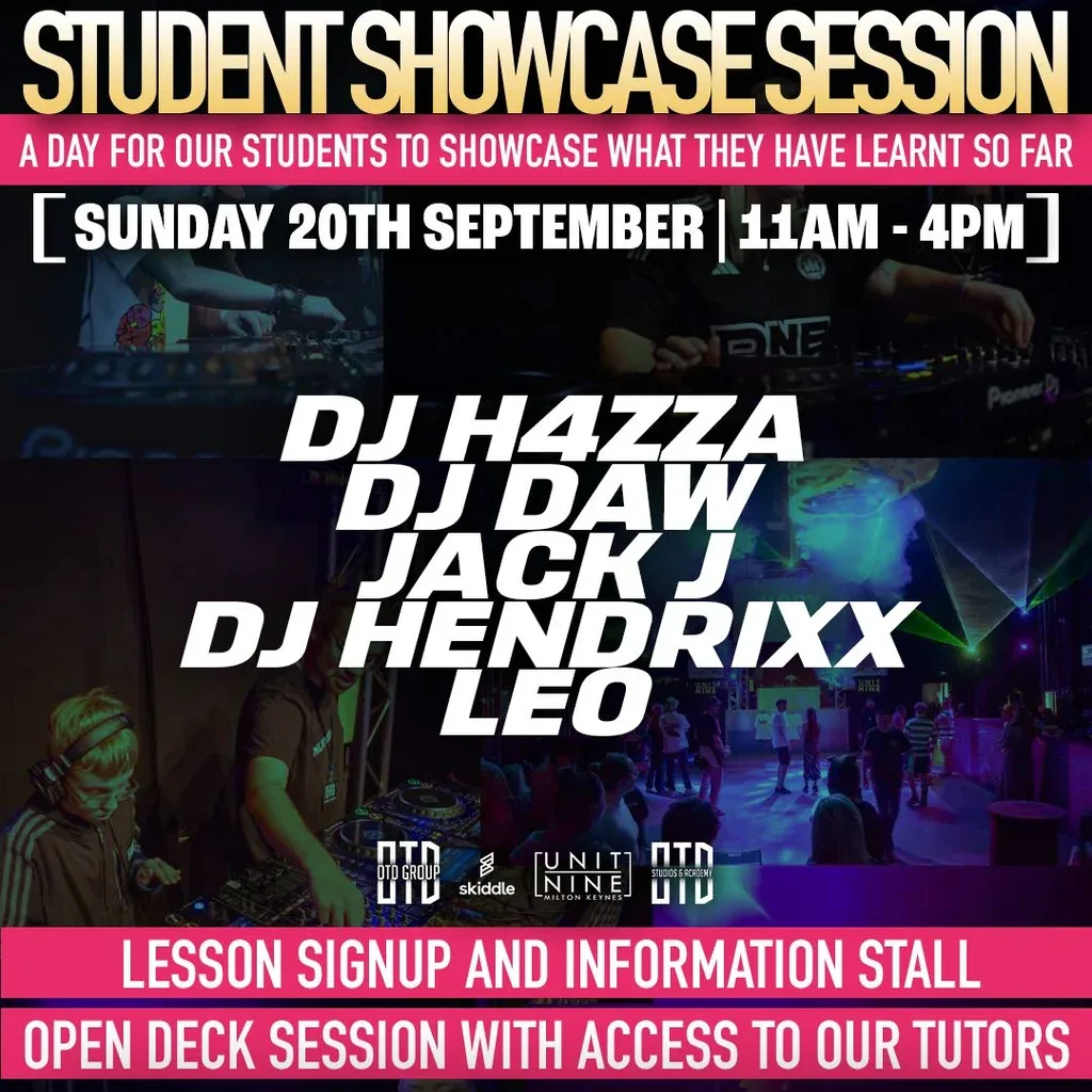 Flyer for OTD Academy - Student Showcase Session 4.0
