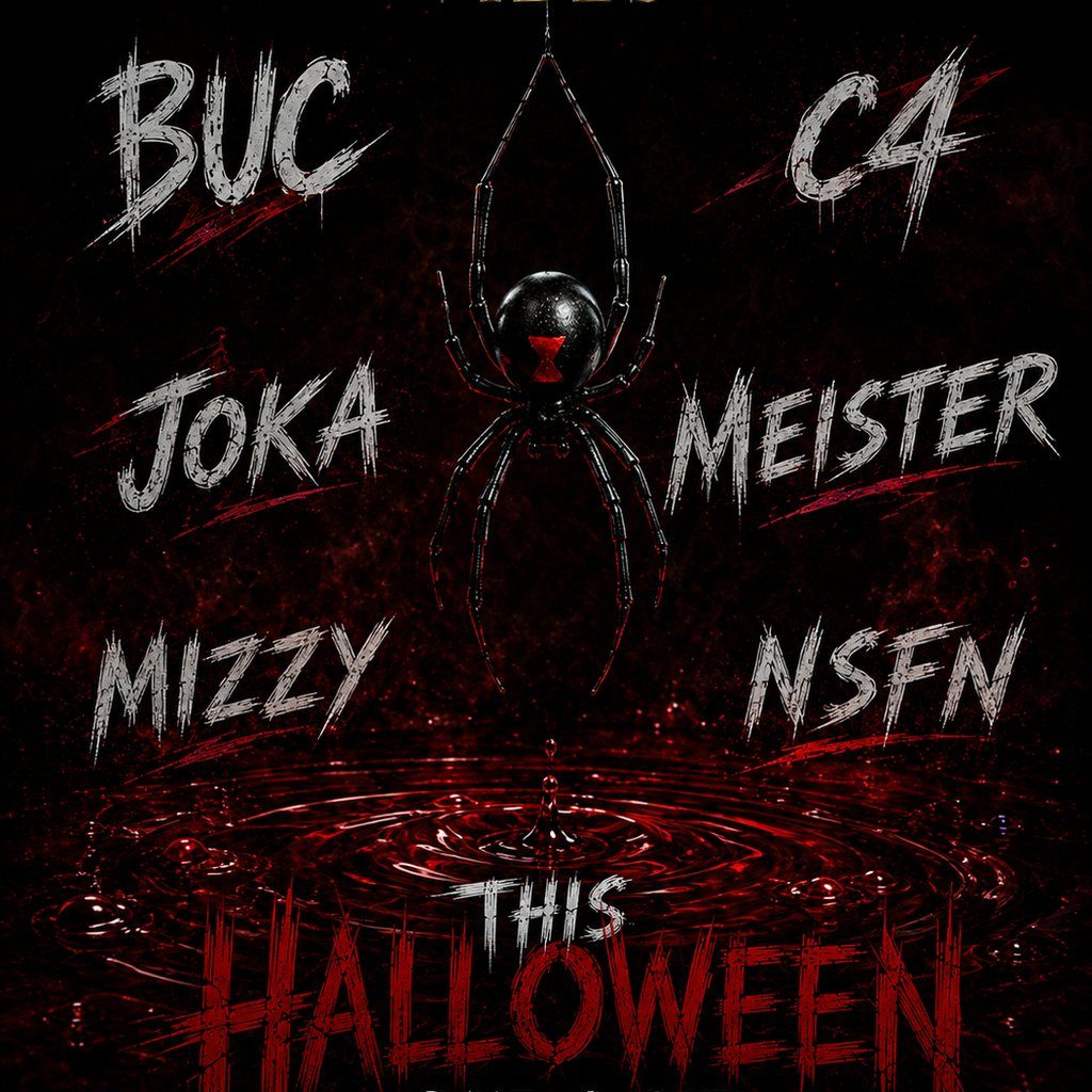 Flyer for Hard Techno Halloween Scotland vs North Ireland