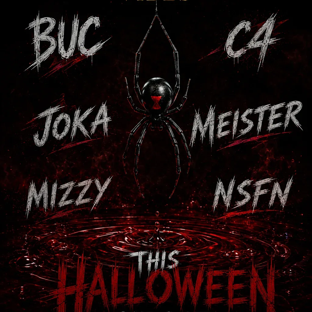 Flyer for Hard Techno Halloween Scotland vs North Ireland