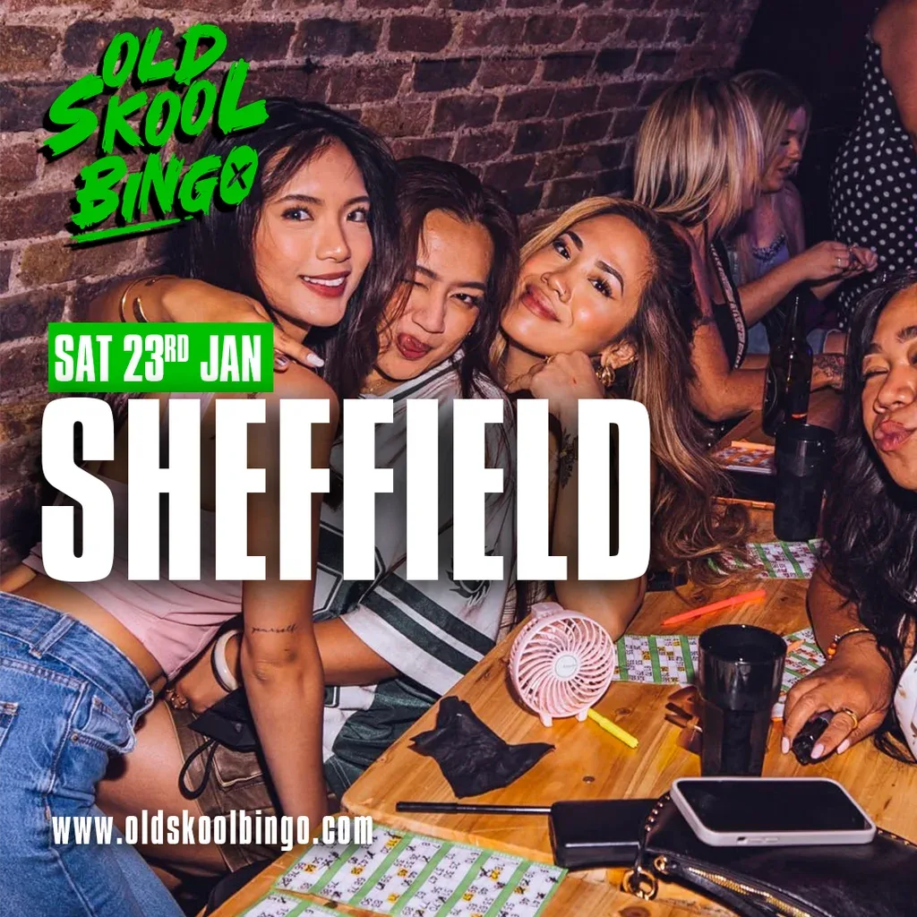 Flyer for Old Skool Bingo Sat 23rd January Sheffield