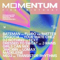 Flyer for Momentum 1st Birthday Party