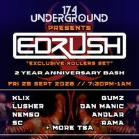 Flyer for 174 Underground presents Ed Rush