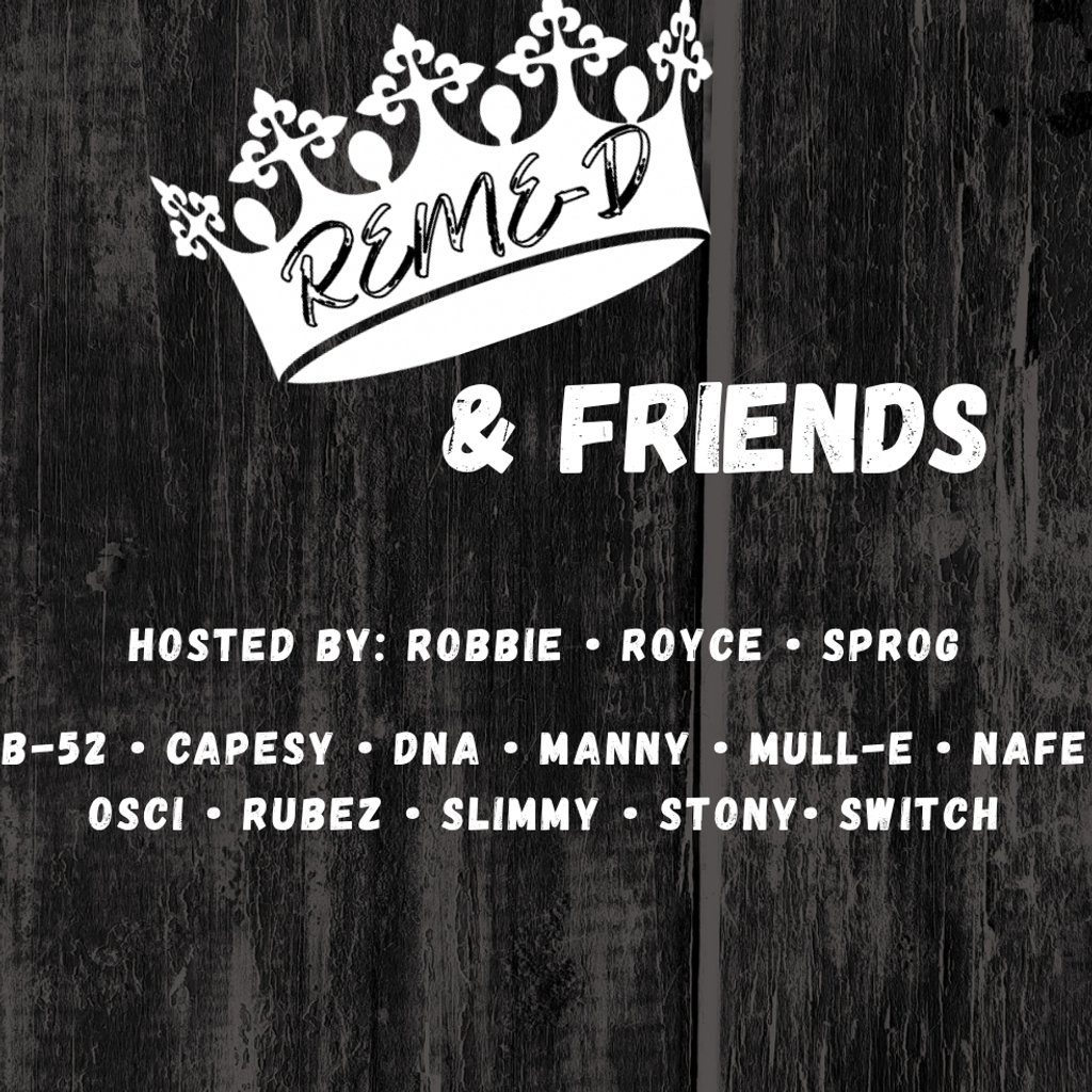 Flyer for SURGE / REME-D & Friends