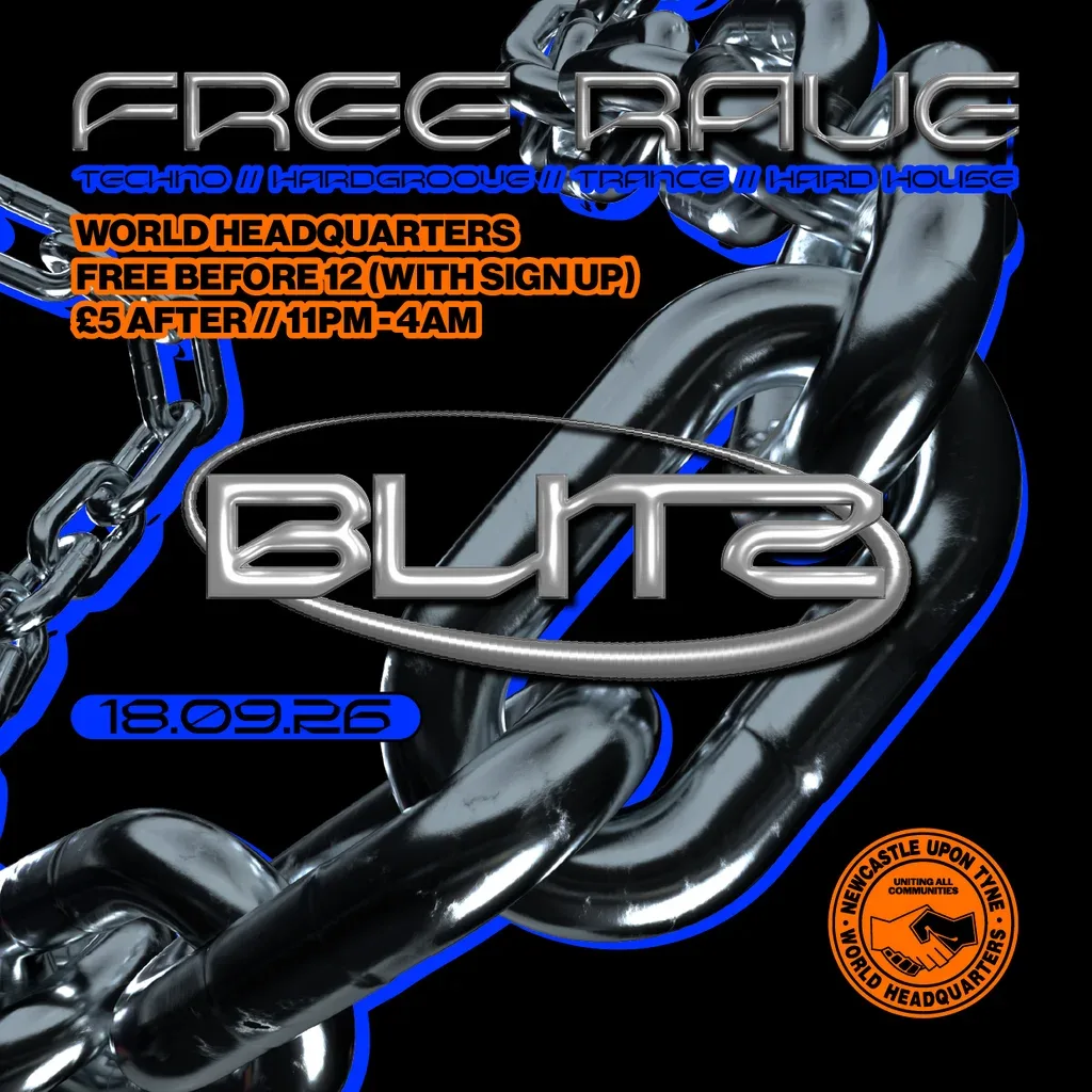 Flyer for BLITZ - Techno/Hardgroove/Trance/Hard Dance - FREE RAVE
