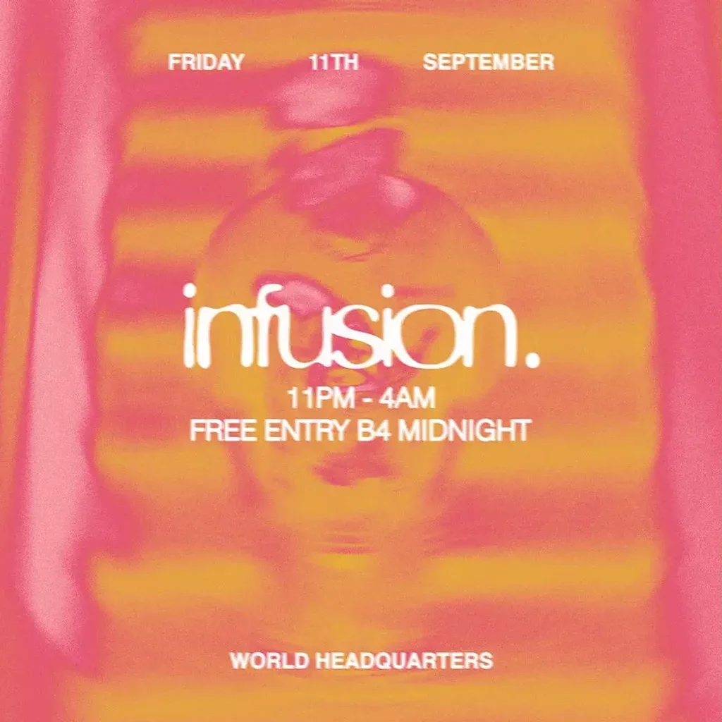 Flyer for Infusion - Free Residents Party