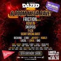 Flyer for UWE Bristol Official Freshers|6 Room MEGA Rave