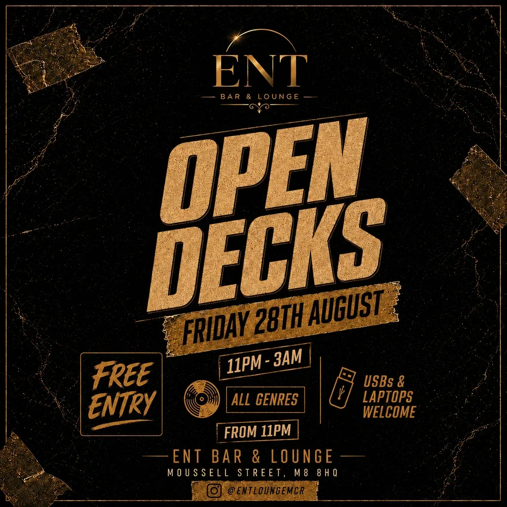 Flyer for Ent Open Decks