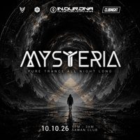 Flyer for Mysteria: Pure Trance, Sawan Nightclub, Plymouth