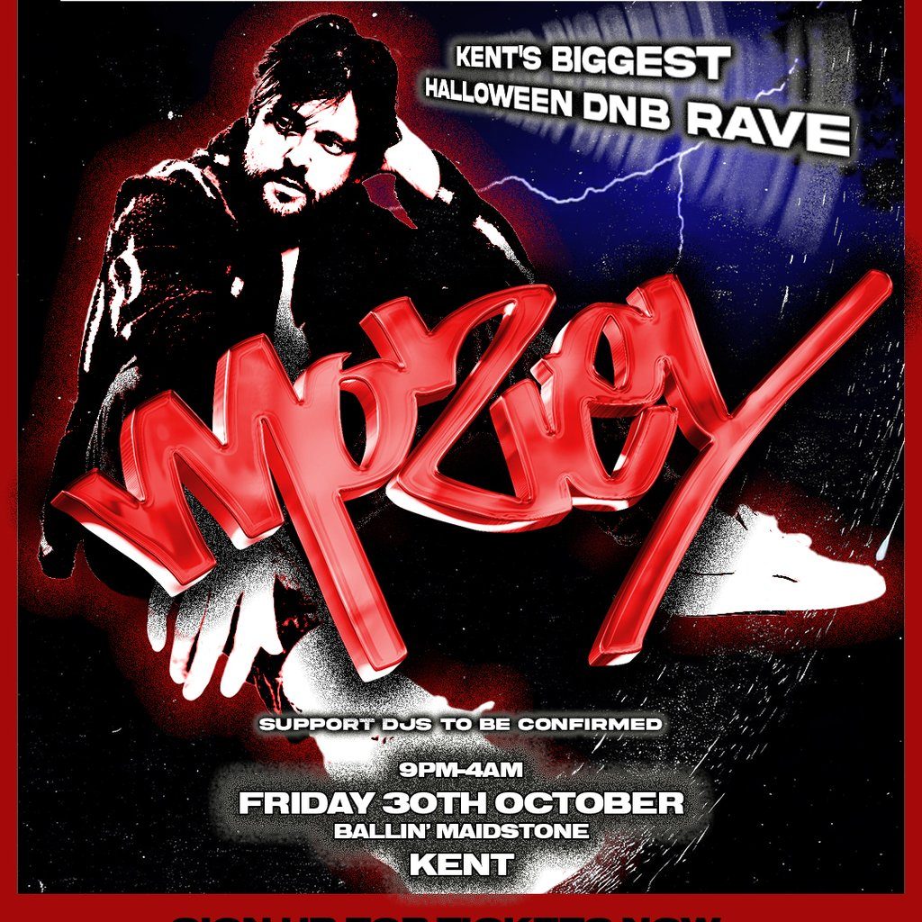 Flyer for Mozey - Halloween Rave Kent