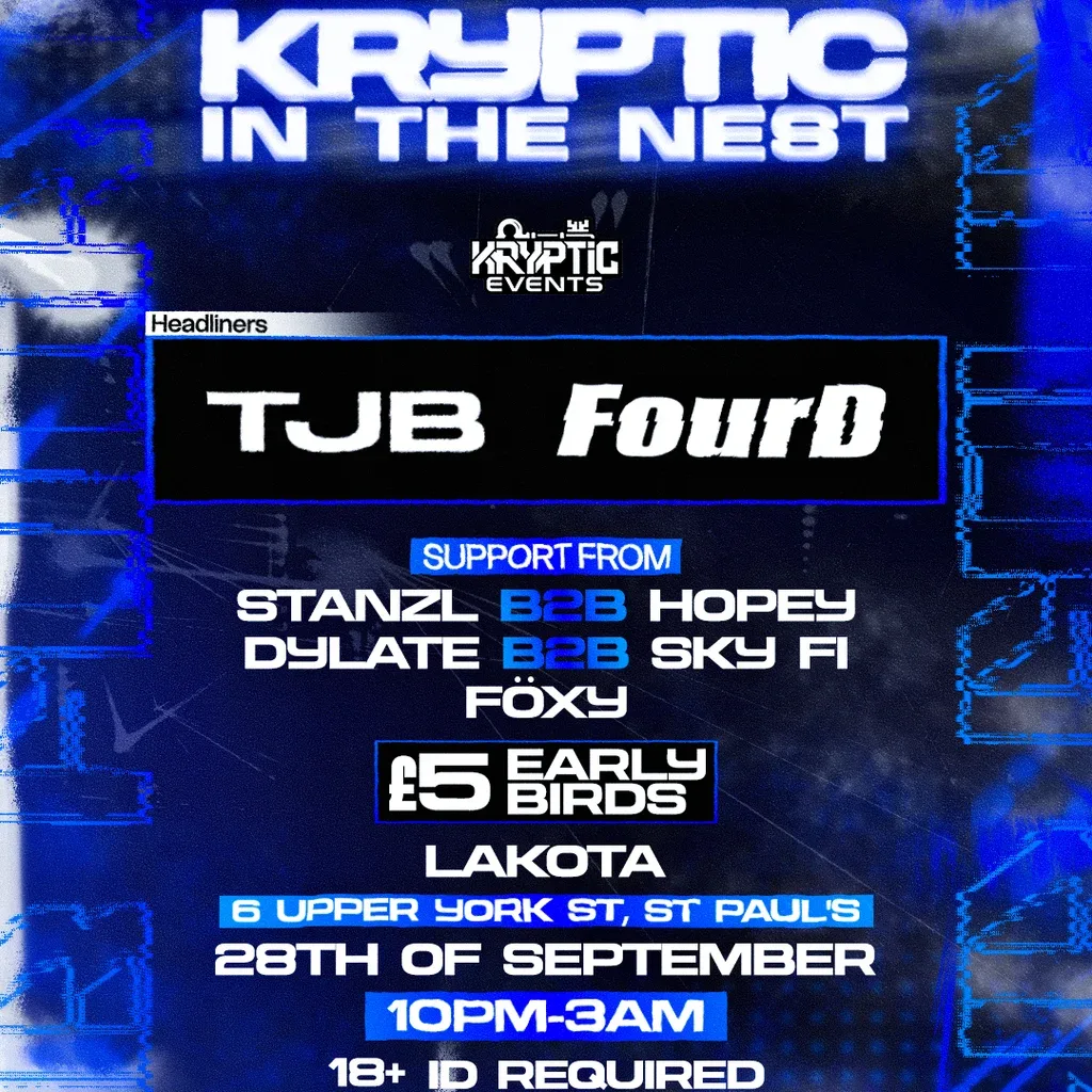 Flyer for Kryptic in the nest