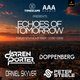 Flyer for Timescape x AAA Events Pres. Echoes of Tomorrow
