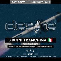 Flyer for DESIRE - Weekly Thursday After Party - GIANNI TRANCHINA
