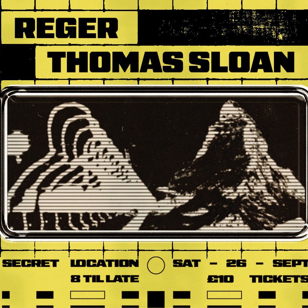 Flyer for Your Local Presents: Reger & Thomas Sloan