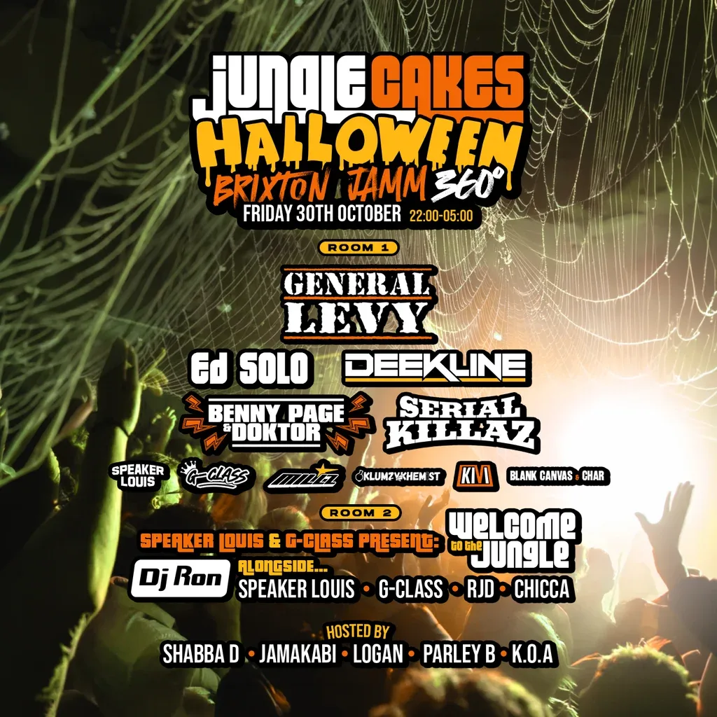 Flyer for Jungle Cakes Halloween 360