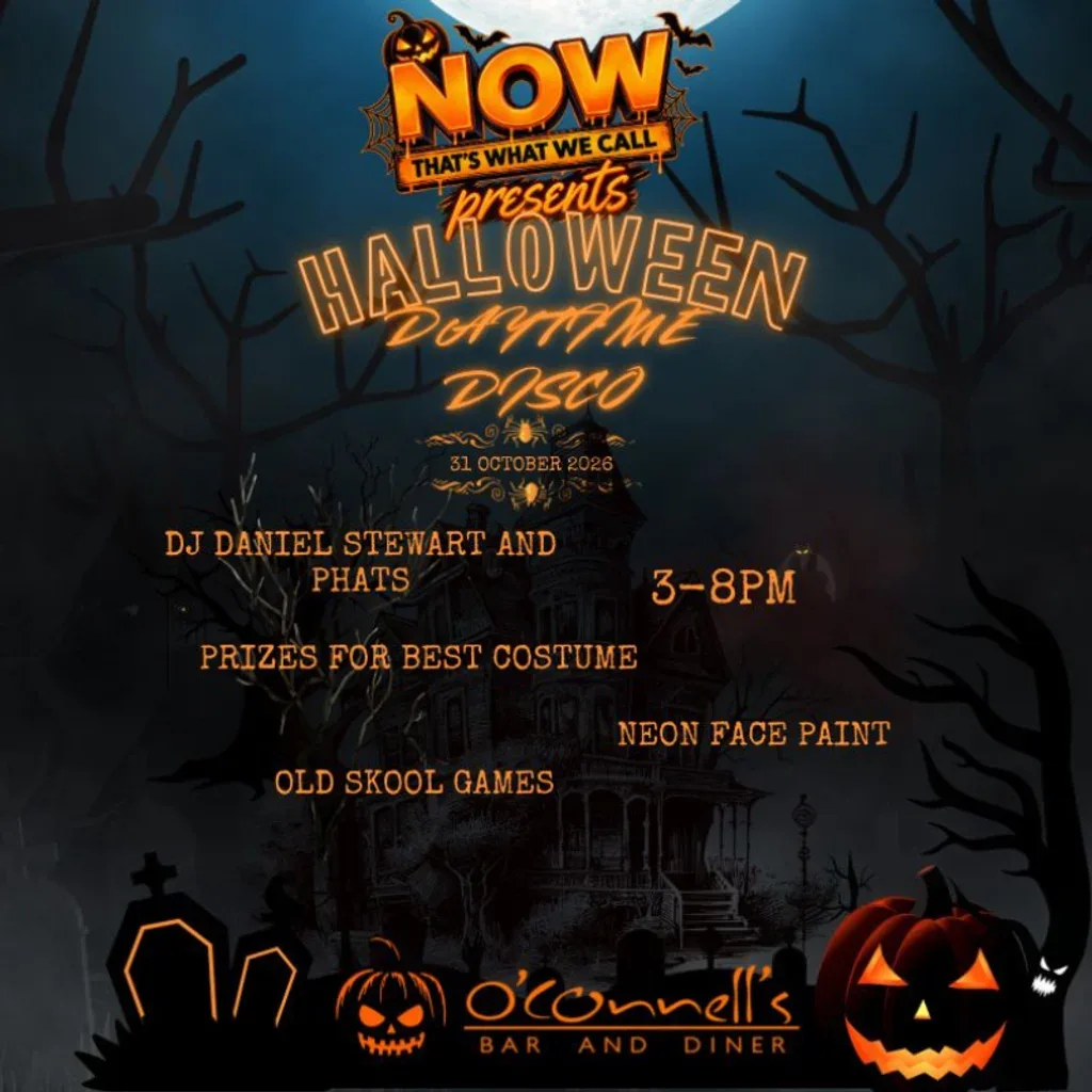 Flyer for Now Thats What We Call: Halloween Disco @ O'connells, Kirkcaldy